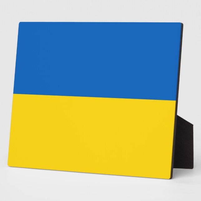 Ukraine Flag Plaque (Side)
