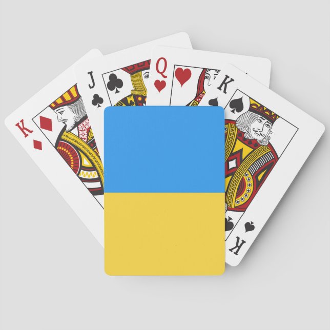 Ukraine flag playing cards (Back)
