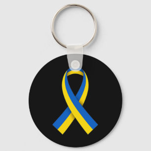 Ukraine Flag Pocket Ribbon Ukrainian Flag  Key Ring