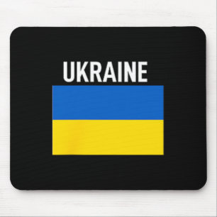 Ukraine Flag Pocket Ukrainian Family Roots Men Wom Mouse Pad