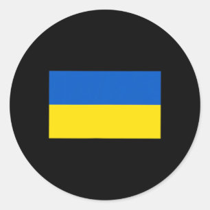 Ukraine Flag Pocket Ukrainian Flag Support Men Wom Classic Round Sticker