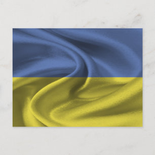 Ukraine Flag Postcard