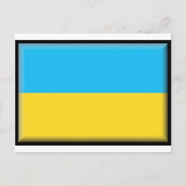 Ukraine Flag Postcard (Front)