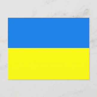 ukraine flag postcard