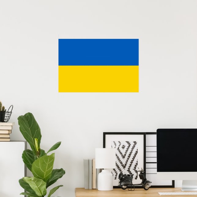 Ukraine flag poster (Home Office)