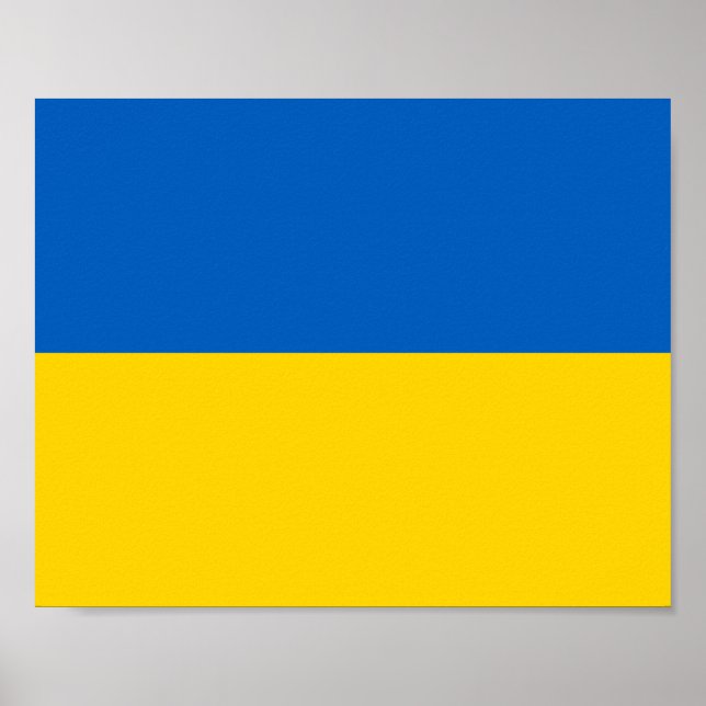 Ukraine Flag Poster (Front)