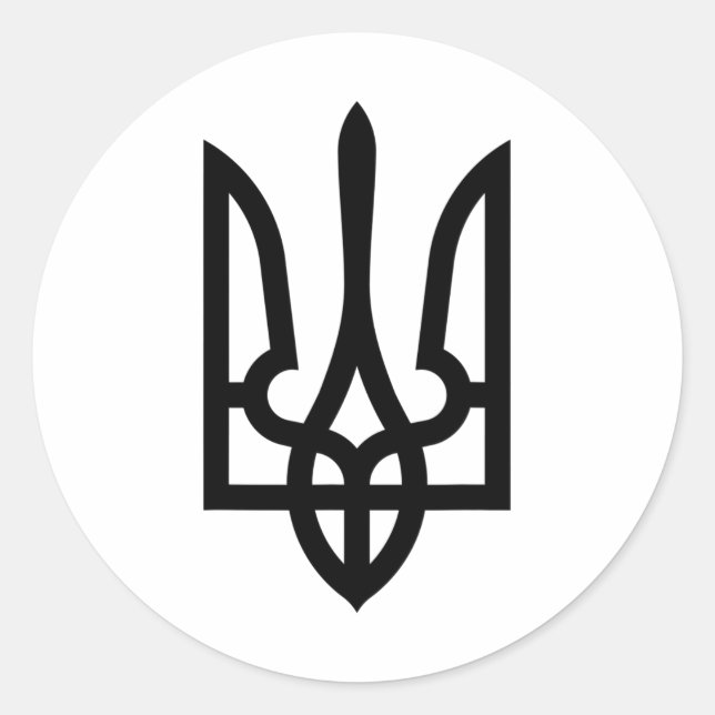 Ukraine Flag Pride - Ukrainian Flag  Classic Round Sticker (Front)