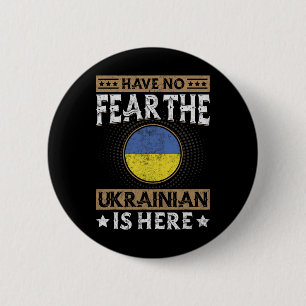 Ukraine Flag Proud Ukrainians Men And Women 2  6 Cm Round Badge
