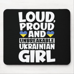 Ukraine Flag Proud Ukrainians Men And Women Mouse Pad