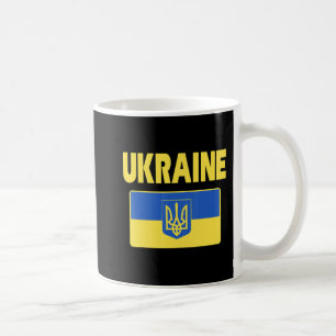 Ukraine Flag Retro Vintage Ukrainian Men Women Pat Coffee Mug