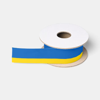 Ukraine Flag Satin Ribbon
