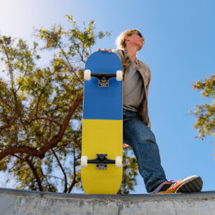 Ukraine flag skateboard