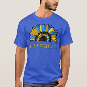 Ukraine Flag Sunflower Shirt Floral Ukrainian Blue