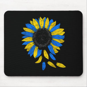 Ukraine Flag Sunflower Ukrainian Flag Vintage 1 Mouse Pad