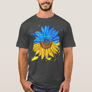 Ukraine Flag Sunflower Vintage Shirt Ukrainian Sup