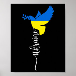 Ukraine Flag Sunflower Vintage Ukrainian Lover Ukr Poster