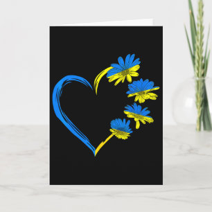 Ukraine Flag Sunflower Vintage Ukrainian Lovers Uk Card