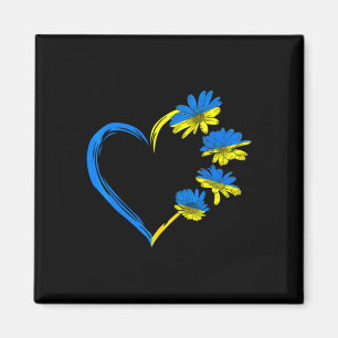 Ukraine Flag Sunflower Vintage Ukrainian Lovers Uk Magnet