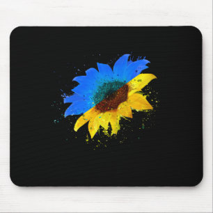 Ukraine Flag Sunflower Vintage Ukrainian Lovers Uk Mouse Pad
