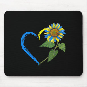 Ukraine Flag Sunflower Vintage Ukrainian Lovers Uk Mouse Pad