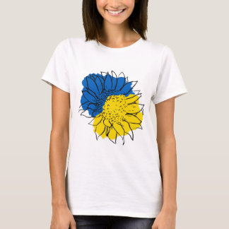 Ukraine Flag Sunflower Vintage Ukrainian Support  T-Shirt