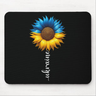Ukraine Flag Sunflower Vintage Ukrainian Support U Mouse Pad