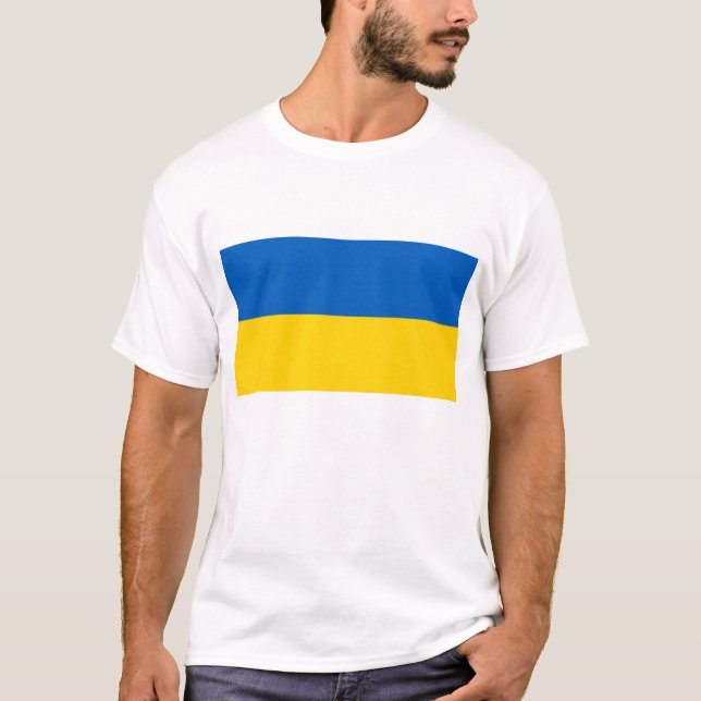 Ukraine Flag T-Shirt (Front)