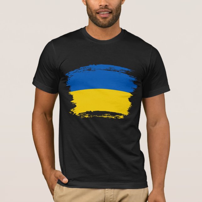 Ukraine flag T-Shirt (Front)