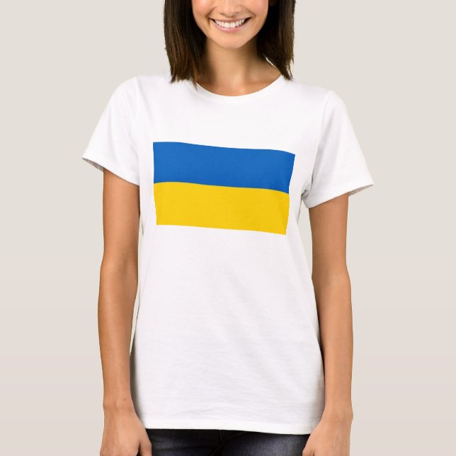 Ukraine Flag T-Shirt (Front)