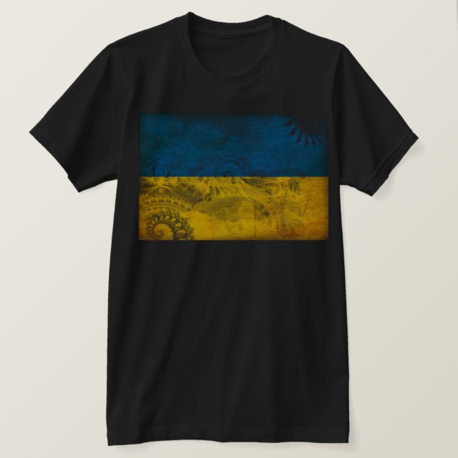 Ukraine Flag T-Shirt (Design Front)