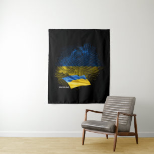 Ukraine flag tapestry