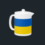 Ukraine Flag Teapot<br><div class="desc">Elegant Teapot with Flag of Ukraine. This product its customisable.</div>