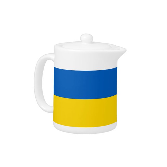 Ukraine Flag Teapot (Left)
