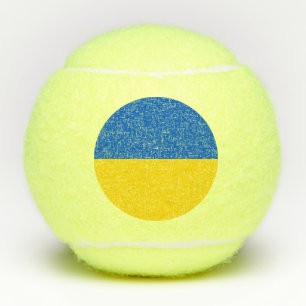 Ukraine flag tennis balls