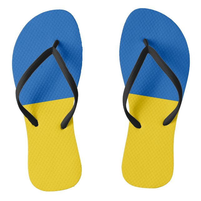 Ukraine Flag Thongs (Footbed)