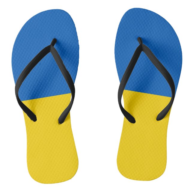 Ukraine Flag Thongs (Footbed)