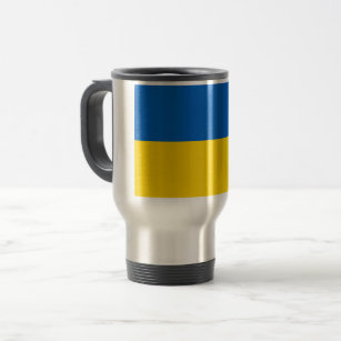 Ukraine Flag Travel Mug
