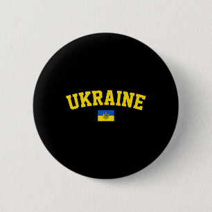 Ukraine Flag Trident Symbol Ukrainian Patriotic Pr 6 Cm Round Badge