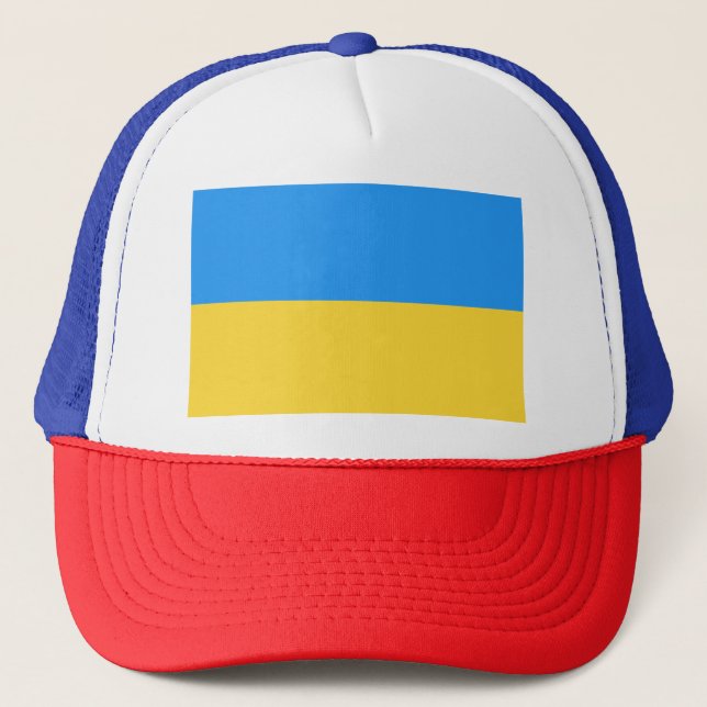 Ukraine flag trucker hat (Front)