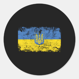 Ukraine Flag Ukraine Classic Round Sticker