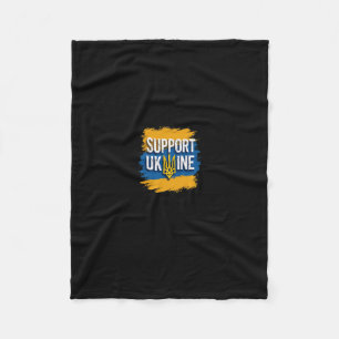 Ukraine Flag Ukraine Stand With Zelensky Peace Fleece Blanket