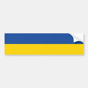 Ukraine Flag, Ukrainian Country Patriotic Gift Bumper Sticker