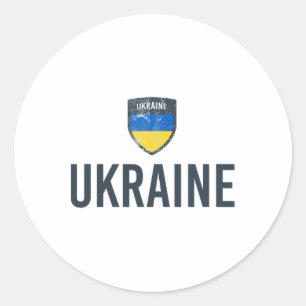 Ukraine Flag - Ukrainian Flag - Ukraine 1 Classic Round Sticker