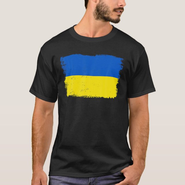 Ukraine Flag - Ukrainian Flag - Ukraine T-Shirt (Front)