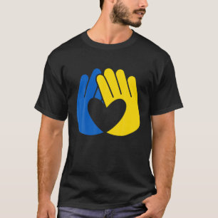 Ukraine Flag Ukrainian Heart Flag T-Shirt