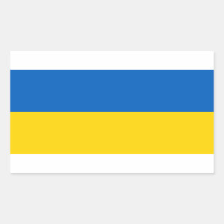 Ukraine Flag Ukrainian Patriotic Rectangular Sticker