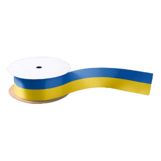 Ukraine Flag Ukrainian Patriotic Satin Ribbon