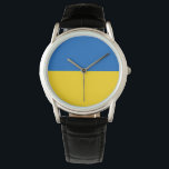 Ukraine Flag Ukrainian Patriotic Watch<br><div class="desc">Flag of Ukraine products for Ukrainian patriots.</div>