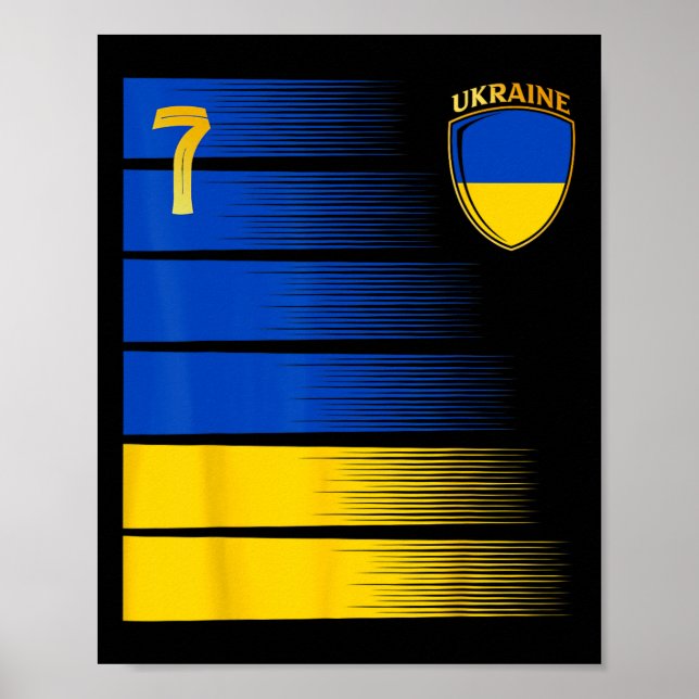 Ukraine Flag Ukrainian Pride Lovers 4  Poster (Front)
