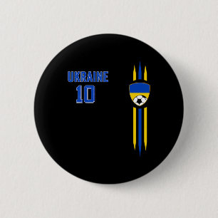 Ukraine Flag Ukrainian Pride Lovers 6  Cm Round Badge
